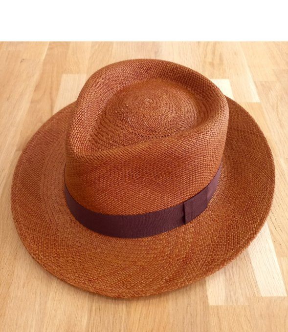 Chapeau Panama marron clair