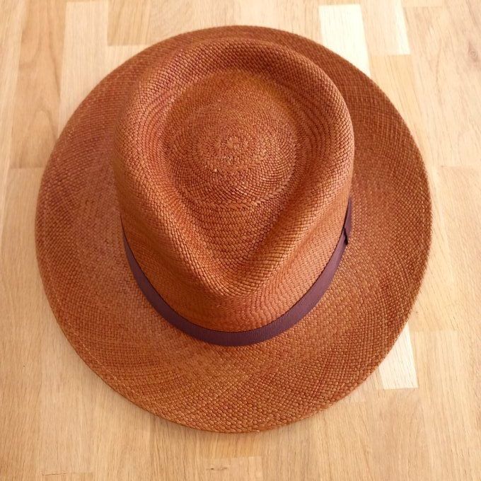 Chapeau Panama marron clair
