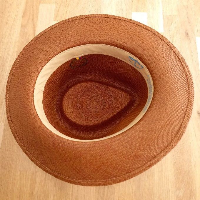 Chapeau Panama marron clair